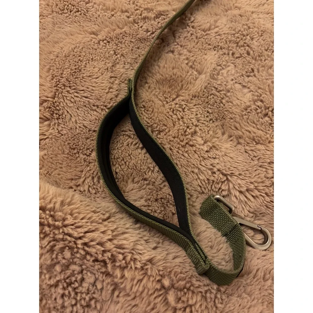 KONG Hands Free Dog Leash Olive Green Padded Waist Belt Traffic Handle 6ft